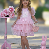 Bunny Magic Easter Pink Tutu Dress