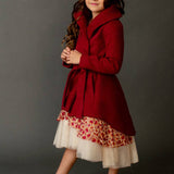 Toddler Annalise Petticoat Dress in Scarlet Metallic