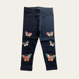 Black Butterfly Girls Leggings