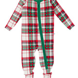 Baby Boys Dashing Dreams Plaid Modal Footed One Piece Pajama