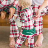 Baby Girls Dashing Dreams Plaid Modal Footed Ruffle Pajama