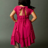 Toddler Adrianna Dress in Fuchsia