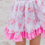 Sea shells & Daisies Twirl dress