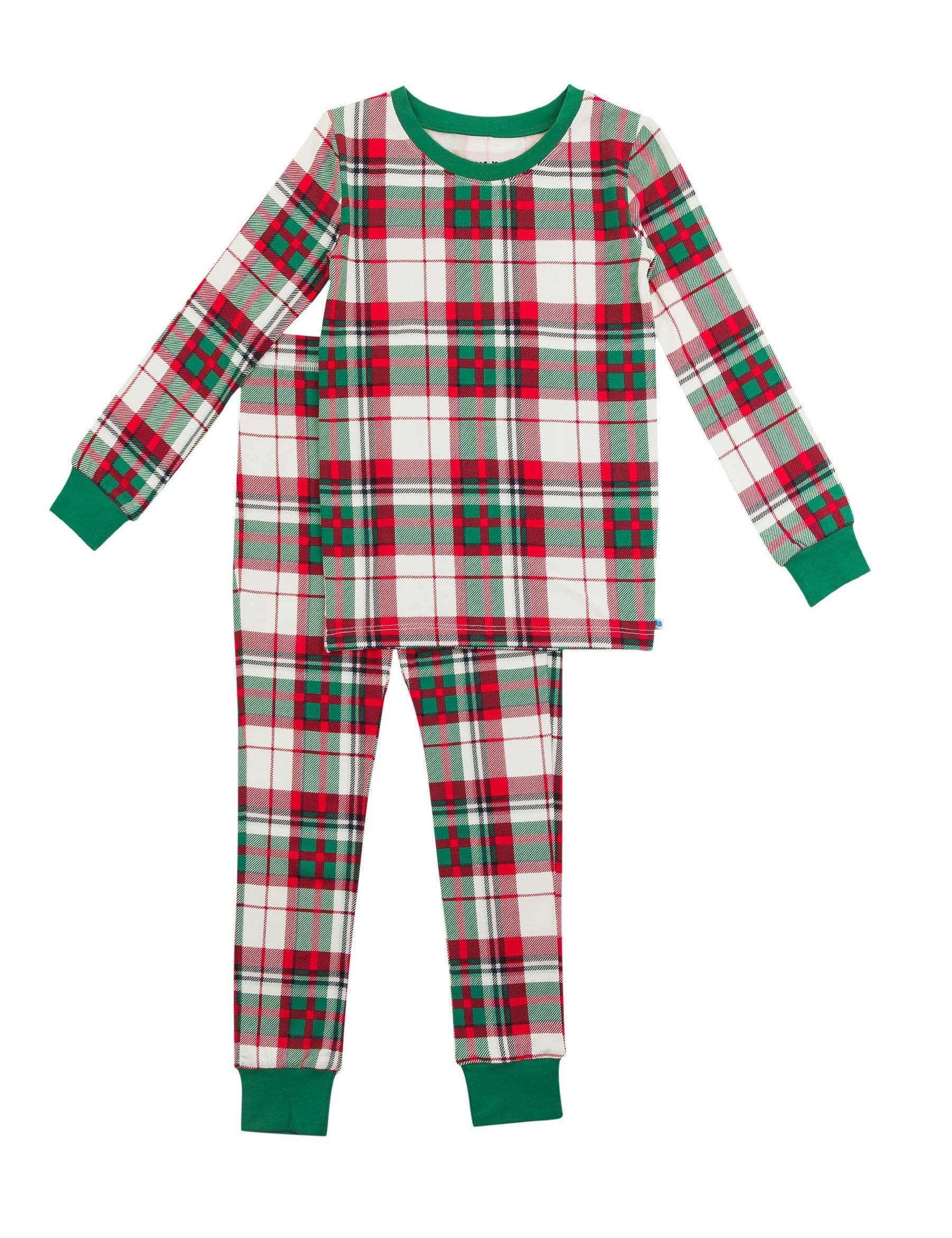 Boys Dashing Dreams Plaid Modal Long Sleeve Pajama Set