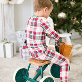 Boys Dashing Dreams Plaid Modal Long Sleeve Pajama Set