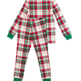 Boys Dashing Dreams Plaid Modal Long Sleeve Pajama Set