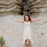 White Ruffled Sierra Boho Dress