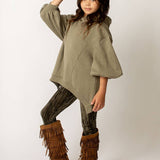 Kid's Myla Leggings in Burnt Olive