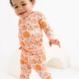 Pretty In Pink Pumpkins Bamboo Set