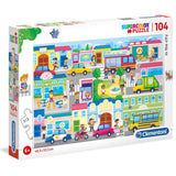 SuperColor Series 104 - In the City Kids Puzzle, 104 Pcs