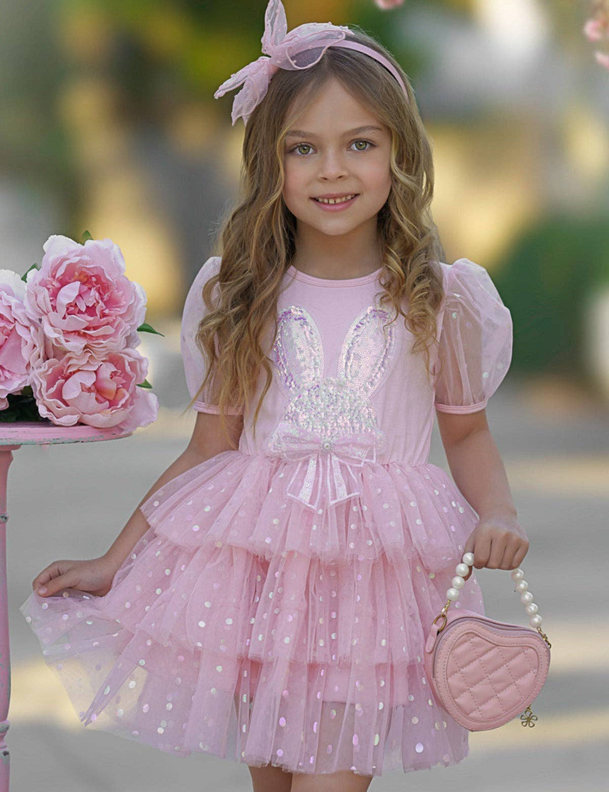 Bunny Magic Easter Pink Tutu Dress