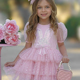 Bunny Magic Easter Pink Tutu Dress