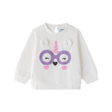 Baby Girl's Long Sleeve Curly Knit Sweatshirt