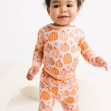 Pretty In Pink Pumpkins Bamboo Set