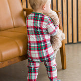 Baby Boys Dashing Dreams Plaid Modal Footed One Piece Pajama